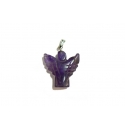 Purple Amethyst Guardian Angel Pendant